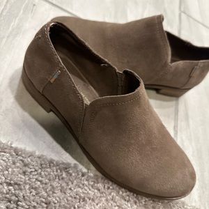 TOMS Taupe Suede Ankle Boot